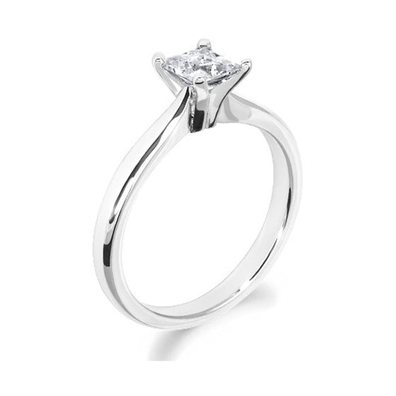 Princess Cut Diamond Solitaire