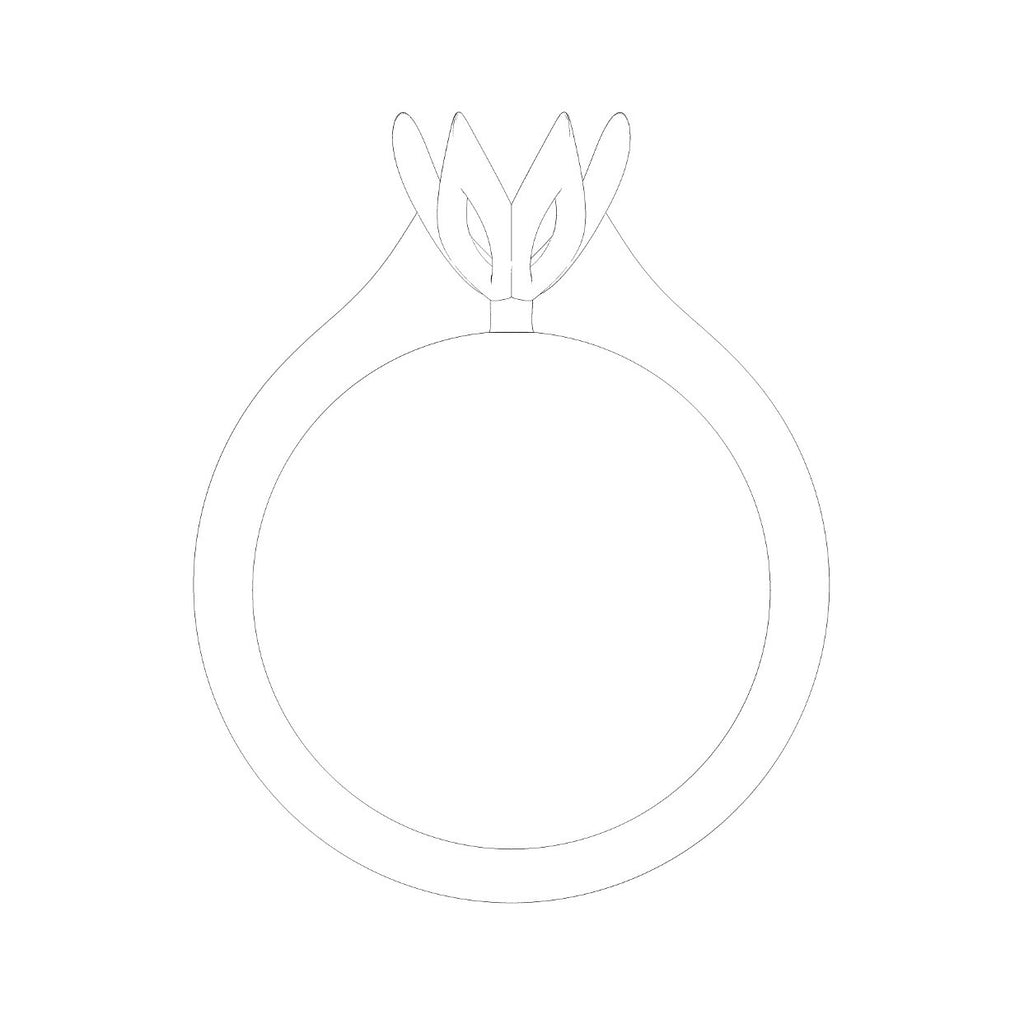 6 Claw Petal Inspired Solitaire