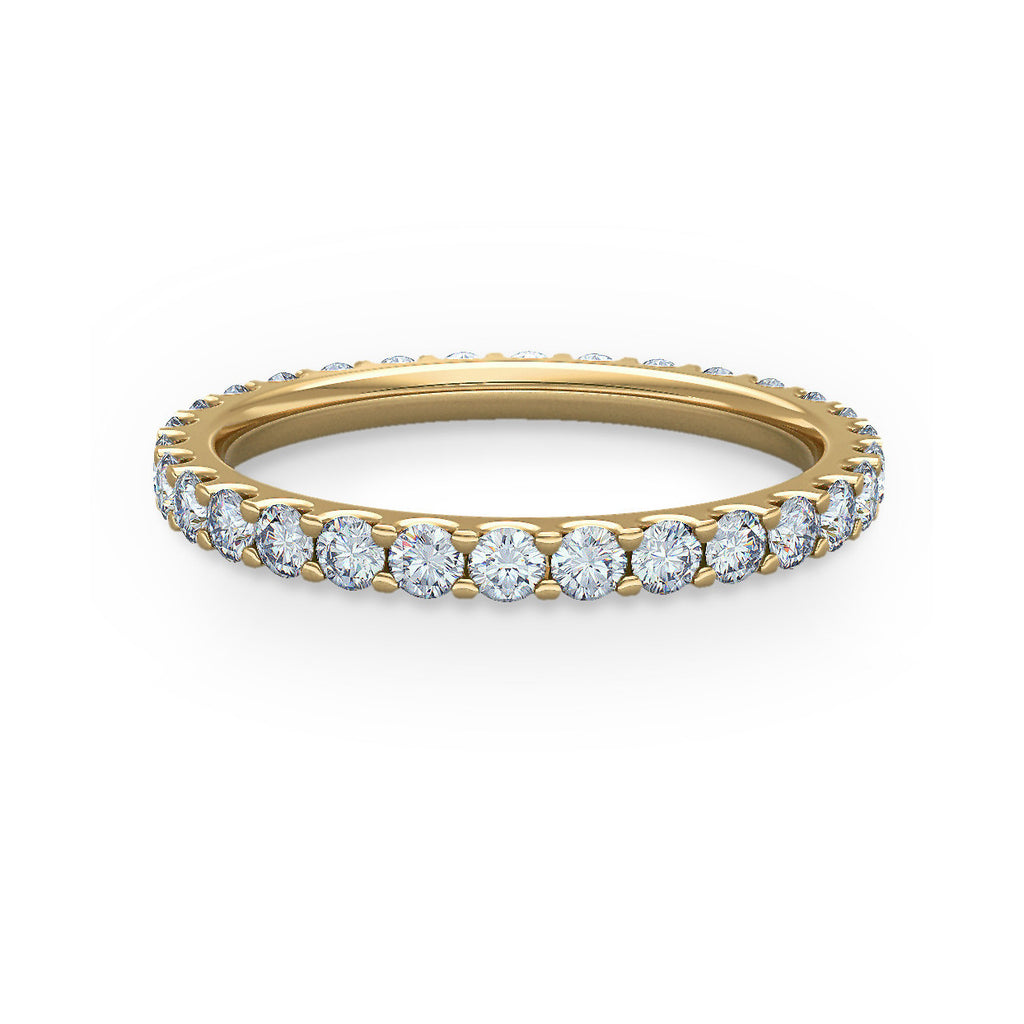Micro Claw Set 2mm Gold Full Eternity Ring