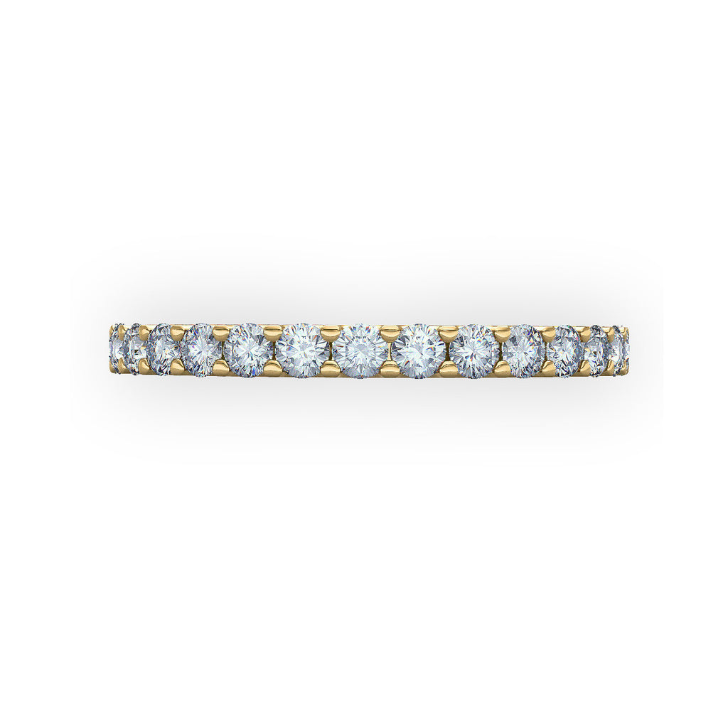 Micro Claw Set 2mm Gold Full Eternity Ring