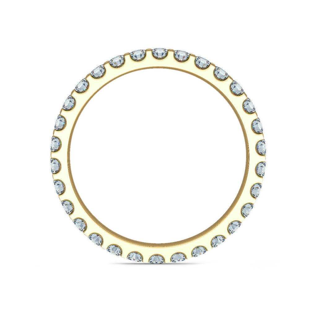 Micro Claw Set 2mm Gold Full Eternity Ring