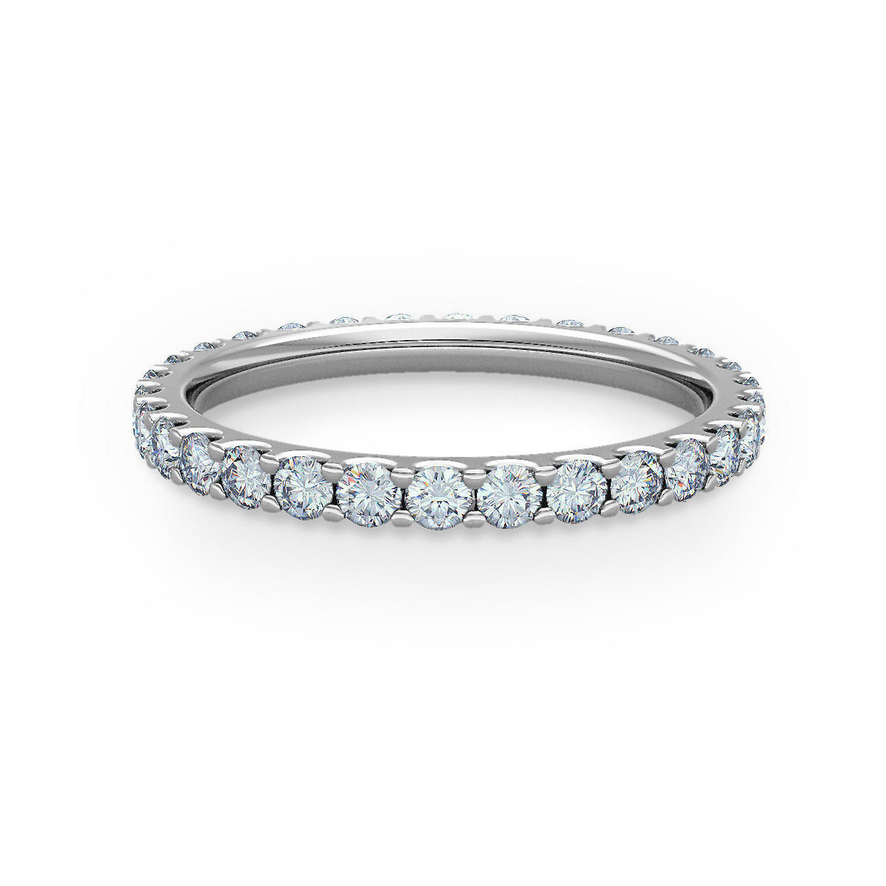 Full Claw Set Round Brilliant Cut Diamond Eternity Ring | ADN – Australian  Diamond Network