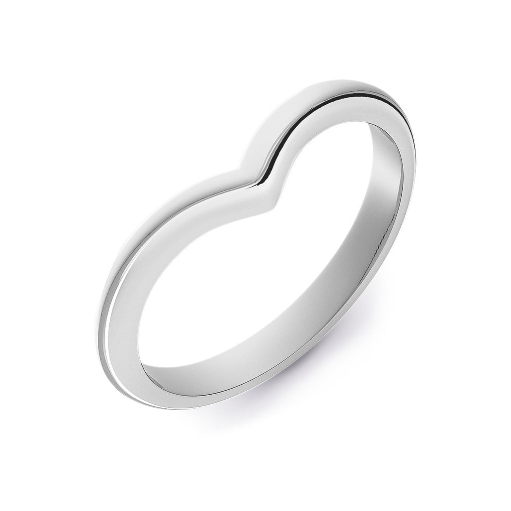 Wishbone Shaped Wedding Ring